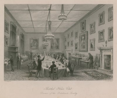 Club de la Maison de Chaume, dîner de la Société des Dilettantes - Thomas Hosmer Shepherd