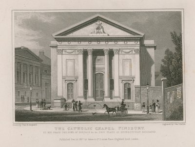 La chapelle catholique à Finsbury - Thomas Hosmer Shepherd