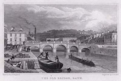 Le vieux pont, Bath - Thomas Hosmer Shepherd