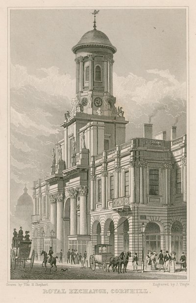 La Bourse Royale, Cornhill, Londres - Thomas Hosmer Shepherd