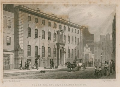 La South Sea House, Threadneedle Street, Londres - Thomas Hosmer Shepherd