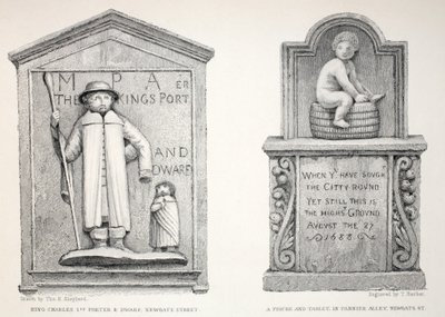 La tablette dans Pannier Alley - Le portier et nain du roi Charles, de 