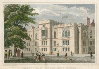 La nouvelle bibliothèque et les chambres du Parlement - Thomas Hosmer Shepherd