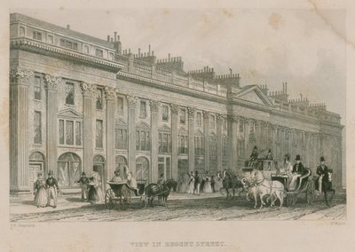 Vue de Regent Street, Londres, côté ouest - Thomas Hosmer Shepherd