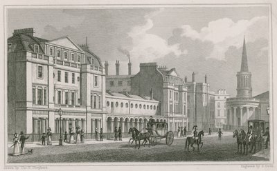 Côté ouest de Langham Place, Marylebone, Londres, y compris l