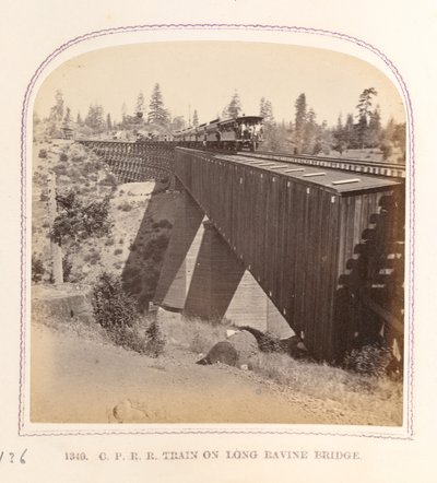 Train sur le pont de Long Ravine - Thomas Houseworth
