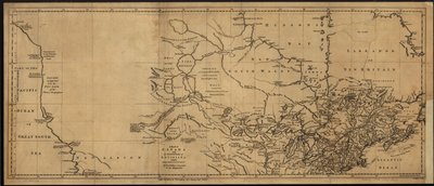 Une carte du Canada et de la partie nord de la Louisiane avec les pays adjacents. LOC 73695758 - Thomas Jefferys