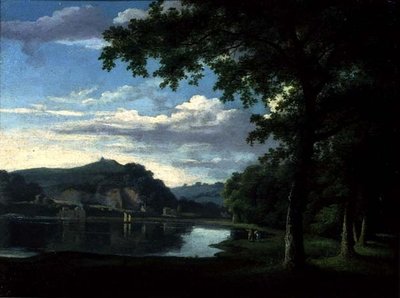 Paysage avec vue sur la rivière Wye, c.1772 - Thomas Jones