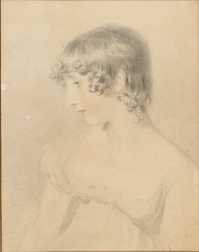 Portrait en buste de Susan Bloxam, tourné de profil vers la gauche - Thomas Lawrence