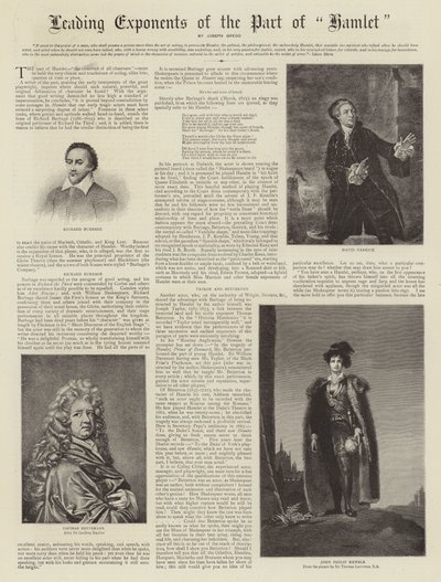 Principaux Exposants du Rôle de Hamlet - Thomas Lawrence