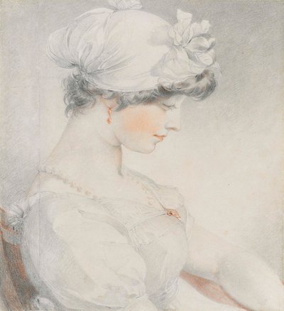 Portrait de Julia Angerstein, mi-longueur, de profil à droite - Thomas Lawrence