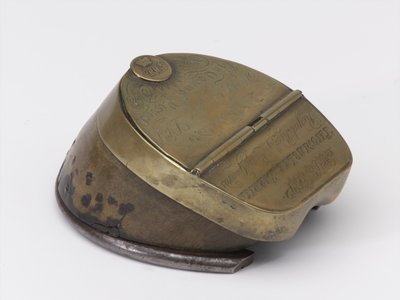 Encrier sabot de cheval appartenant au Capitaine William Tyrwhitt Drake, Royal Horse Guards, vers 1829 - Thomas Lee