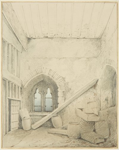 Arches, colonnes et fenêtres dans les locaux de Mereweather entre Nicholas Street et Corn Street - Thomas Leeson the Elder Rowbotham