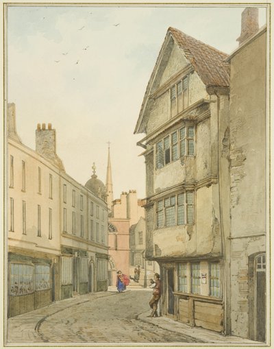 Back Street, vue vers le nord vers Baldwin Street - Thomas Leeson the Elder Rowbotham