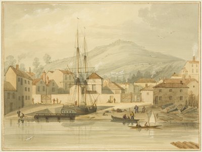 Limekiln Dock, Hotwell Road, avec le brig 