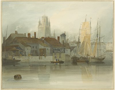 Tour de Redcliffe et retour du Ferry Slip, Queen Square, 1826 - Thomas Leeson the Elder Rowbotham