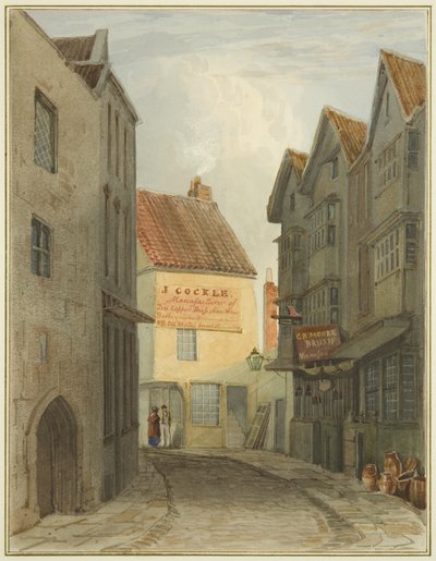 St Nicholas Street depuis la jonction avec Corn Street - Thomas Leeson the Elder Rowbotham