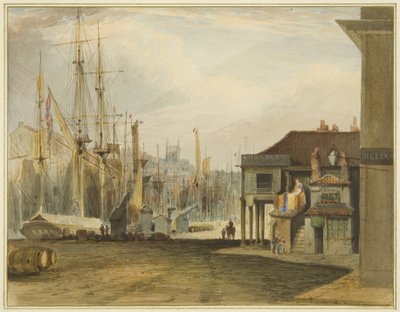 Le quai, vue vers le nord, avec l