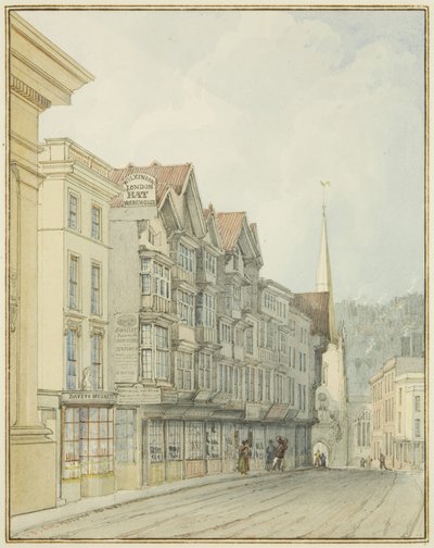 Côté ouest de Broad Street - Thomas Leeson the Elder Rowbotham