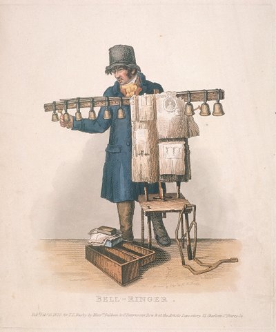 Sonneur de cloches avec le support pour ses cloches, 1820 - Thomas Lord Busby