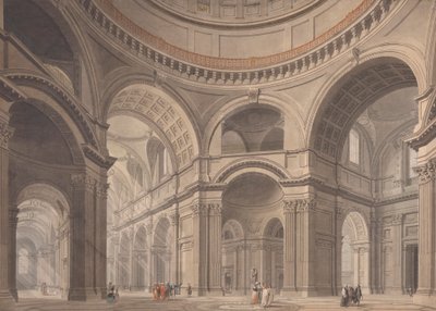 Intérieur de la cathédrale Saint-Paul - Thomas Malton the Younger