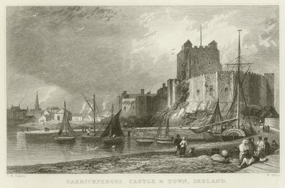 Château et ville de Carrickfergus - Thomas Mann Baynes