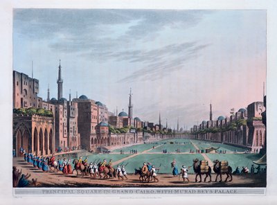 Place principale au Grand Caire, avec le palais de Murad Bey - Thomas Milton