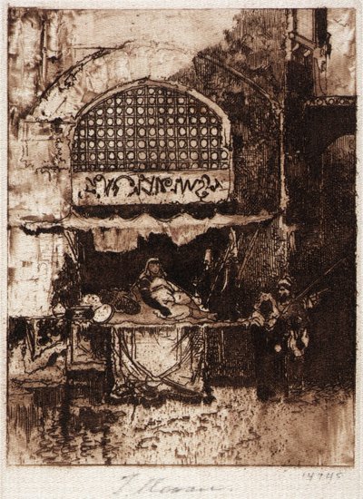Un bazar - Thomas Moran