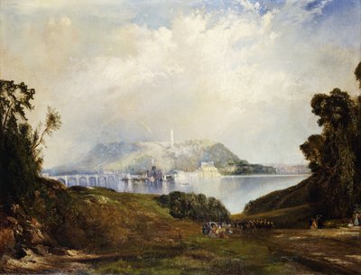 Vue des Fairmont Waterworks, Philadelphie - Thomas Moran