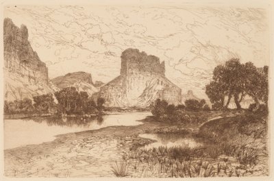 Green River, Territoire du Wyoming - Thomas Moran