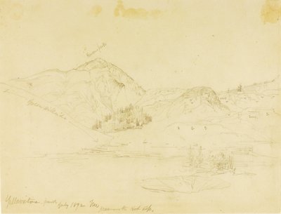 Parc de Yellowstone, Mammoth Hot Springs - Thomas Moran