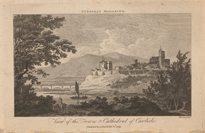 Vue de la ville et de la cathédrale de Carlisle - Thomas Morris