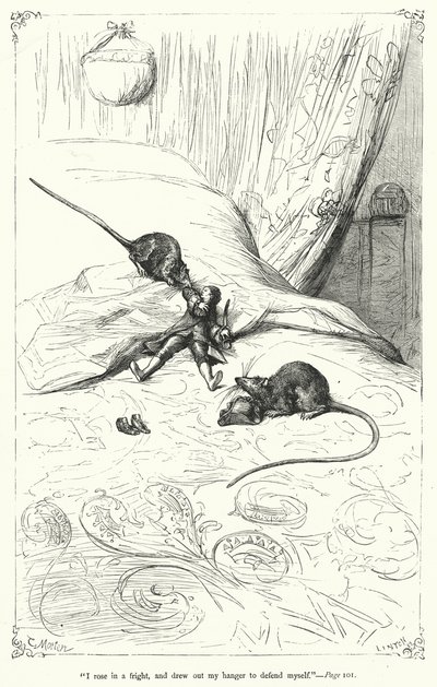 Illustration des Voyages de Gulliver par Jonathan Swift (gravure) - Thomas Morten