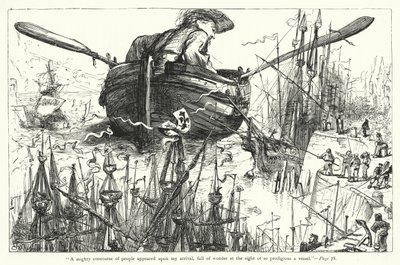 Illustration des Voyages de Gulliver par Jonathan Swift (gravure) - Thomas Morten
