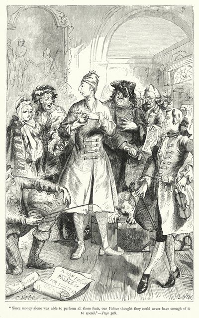 Illustration pour Les Voyages de Gulliver de Jonathan Swift - Thomas Morten