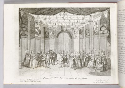 "Il vous rend chaste et pure aux mains de votre époux", illustration de "Le Mariage de Figaro" par Pierre Augustin Caron de Beaumarchais, 1784 - Thomas Naudet