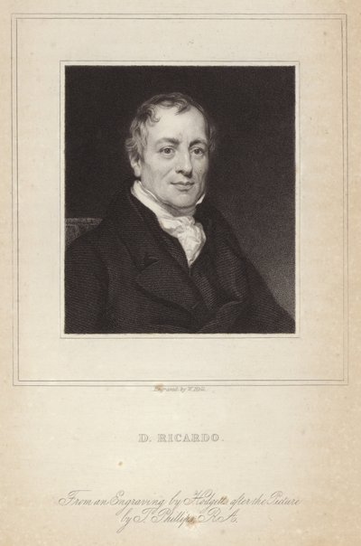 Portrait de David Ricardo - Thomas Phillips