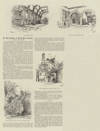 Les nouveaux bâtiments à Trinity Hall, Cambridge - Thomas Raffles Davison