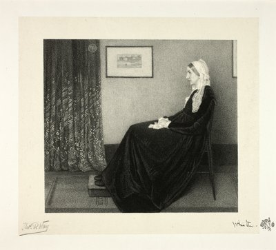 Arrangement en gris et noir : Portrait de la mère de l