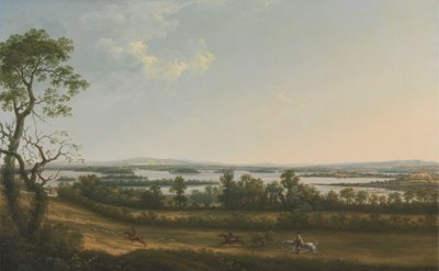 Lough Erne depuis Knock Ninney, avec Bellisle au loin, Comté de Fermanagh, Irlande - Thomas Roberts