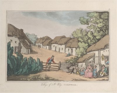 Village de St. Udy, Cornouailles, de Sketches from Nature, 1822 - ThomasThomas Rowlandson, Joseph Constantine Stadler Thomas Rowlandson, Joseph Constantine Stadler