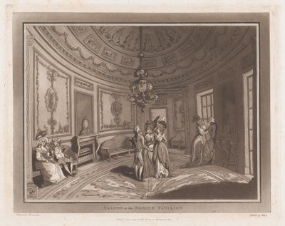 Salon au Pavillon Marin Une excursion à Brighthelmstone, 1er juin 1790 - Thomas Rowlandson, Samuel Alken