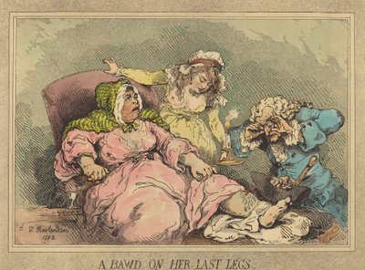 Une maquerelle sur ses dernières jambes, 1792 - Thomas Rowlandson