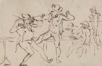 Un « Black Leg » surpris en train de tricher (une étude) - Thomas Rowlandson