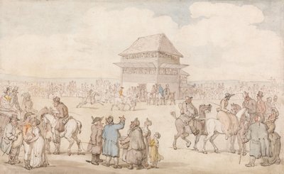 Une réunion hippique très fréquentée - Thomas Rowlandson