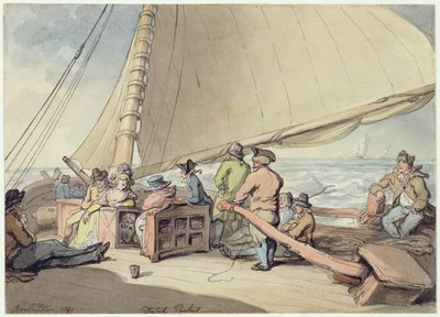Un paquebot néerlandais par vent frais - Thomas Rowlandson