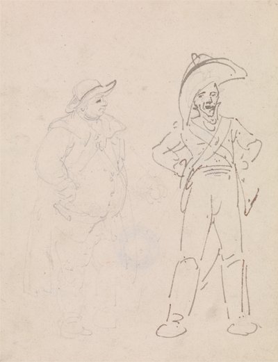 Un gendarme et un autre homme - Thomas Rowlandson