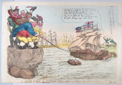 Un long effort, un effort fort et un effort ensemble, 25 novembre 1813 - Thomas Rowlandson