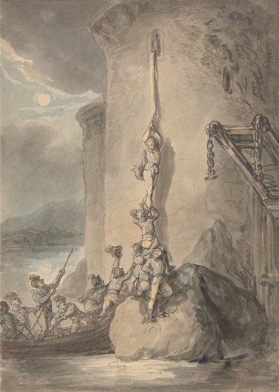 Une escapade militaire - Thomas Rowlandson