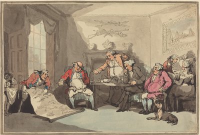 Une réunion de la milice - Thomas Rowlandson